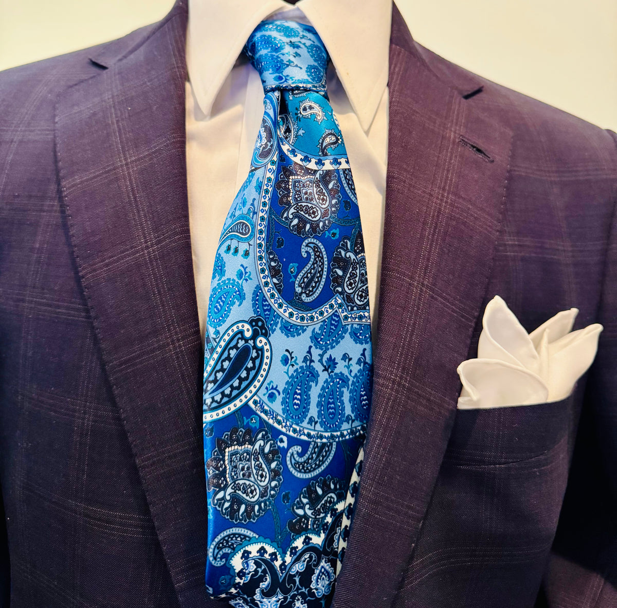 Blue Fire Tie
