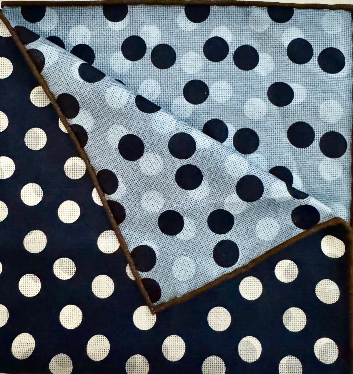 Blue and White 2 Sided Square