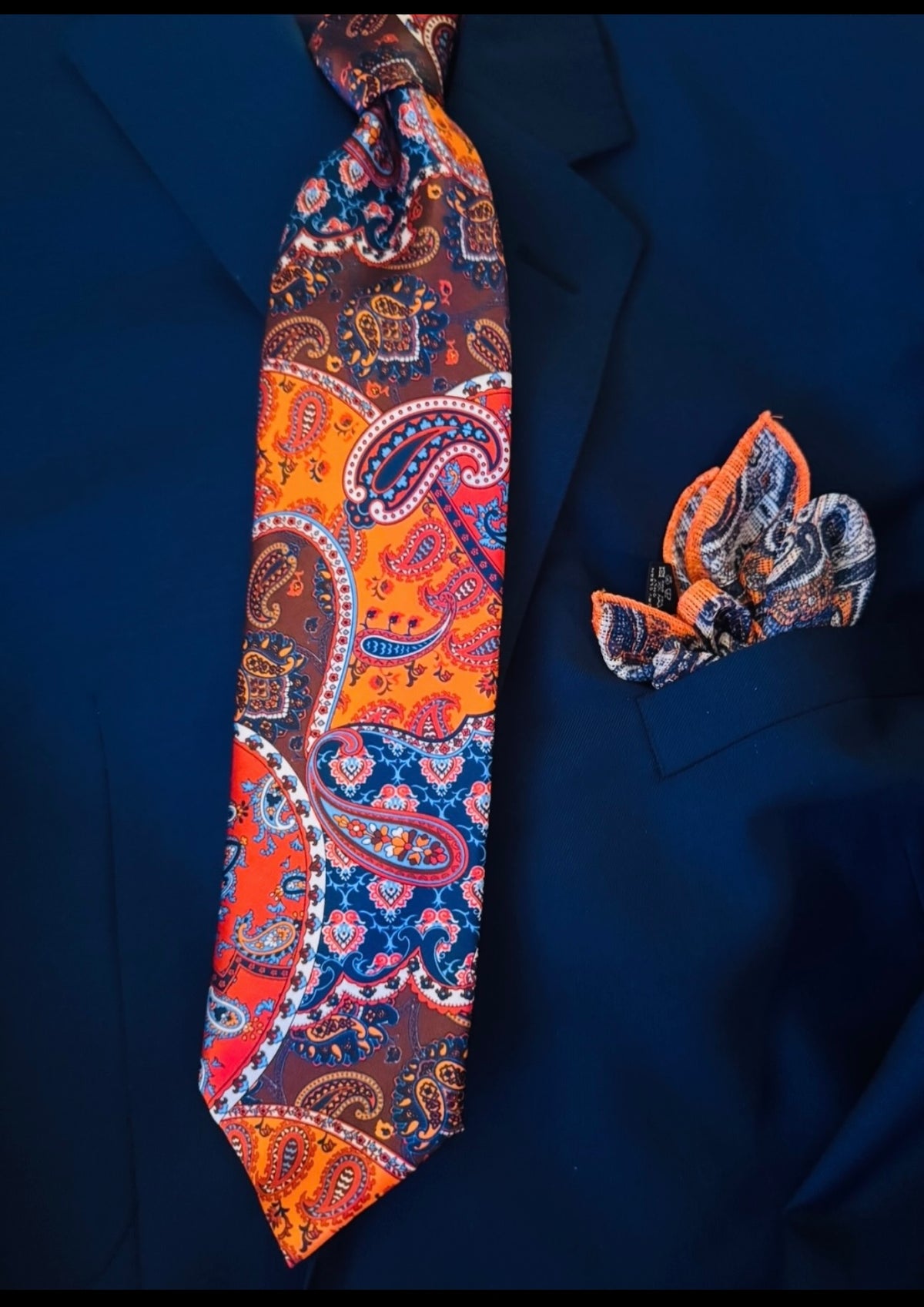 Orange Fire Tie