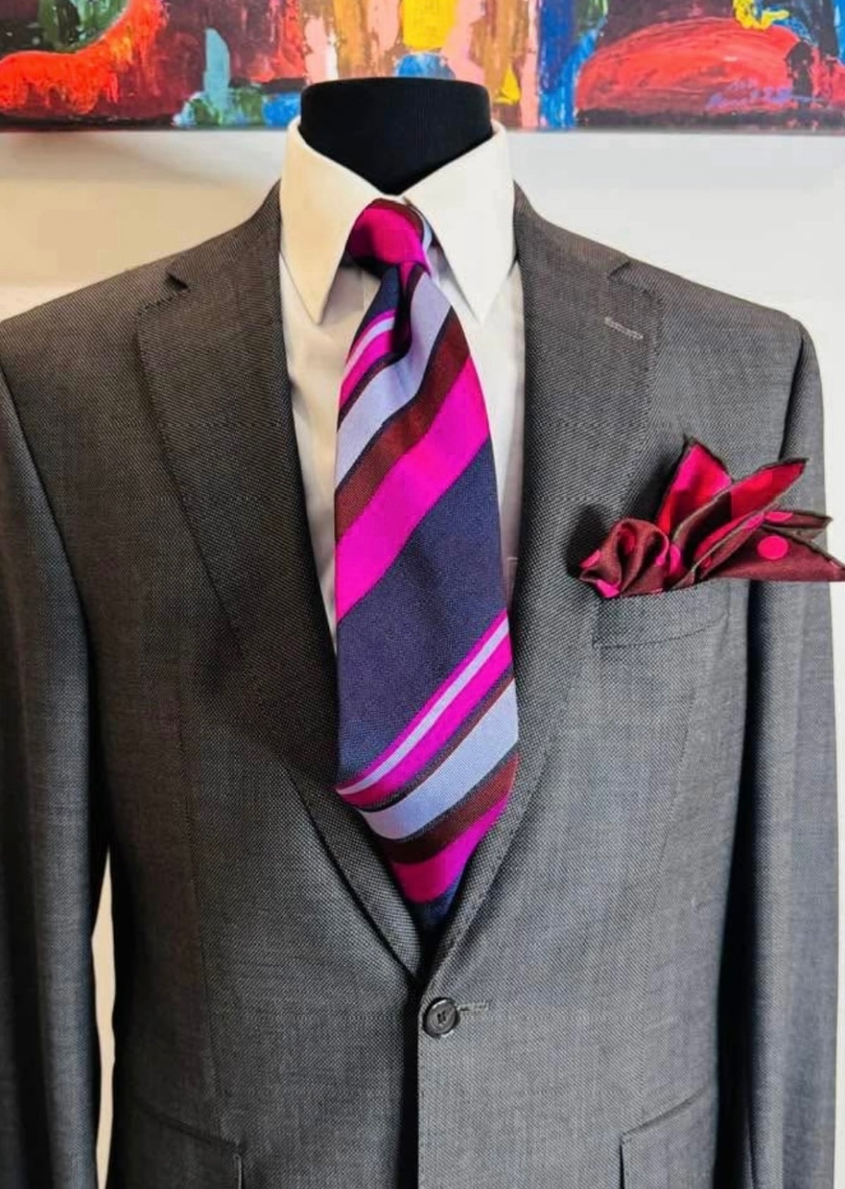 Magenta Fun Tie