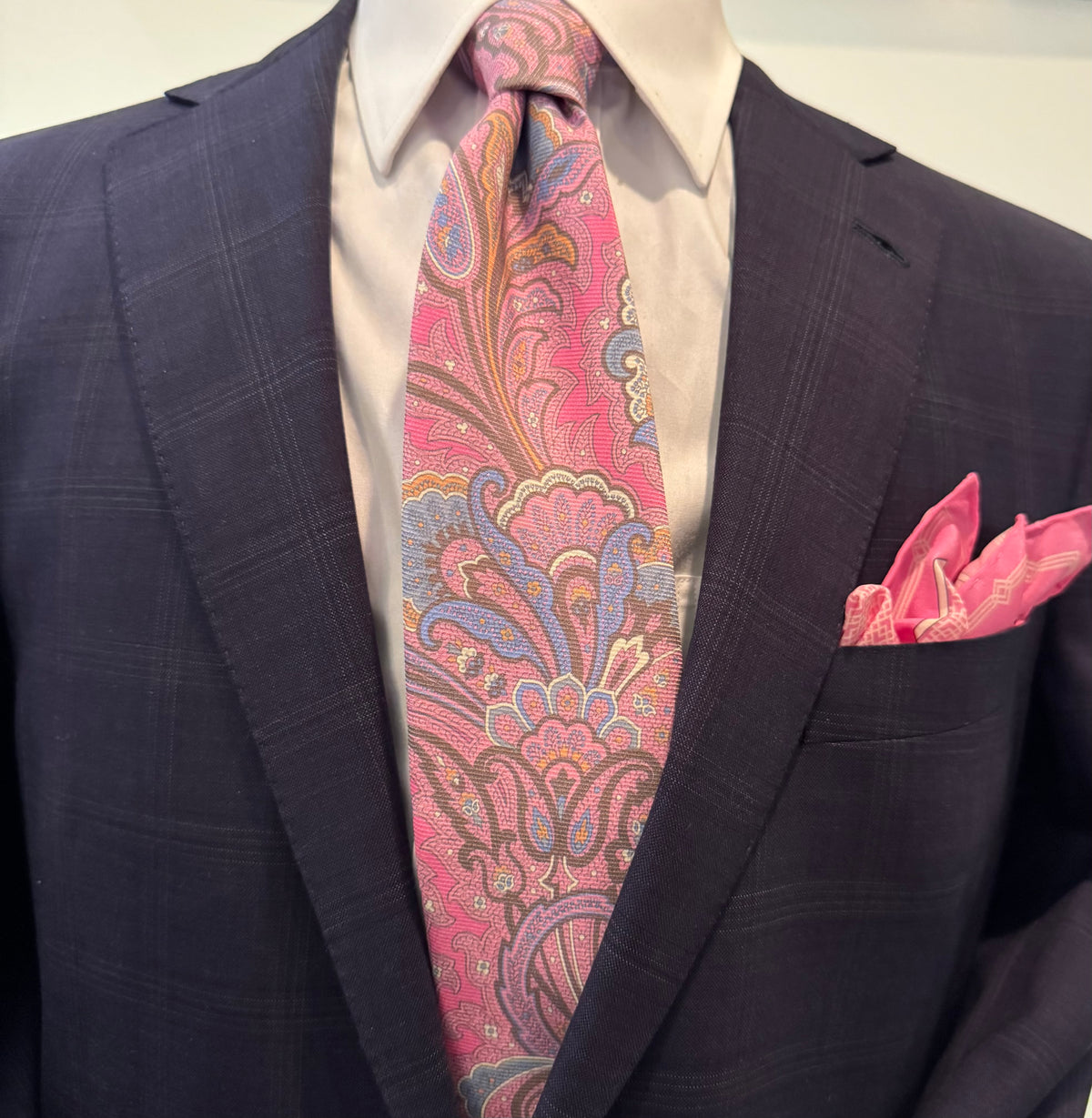 Pink Lemonade Tie and Square